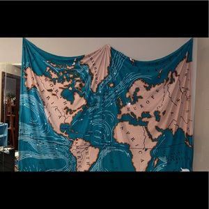 Urban outfitters map tapestry